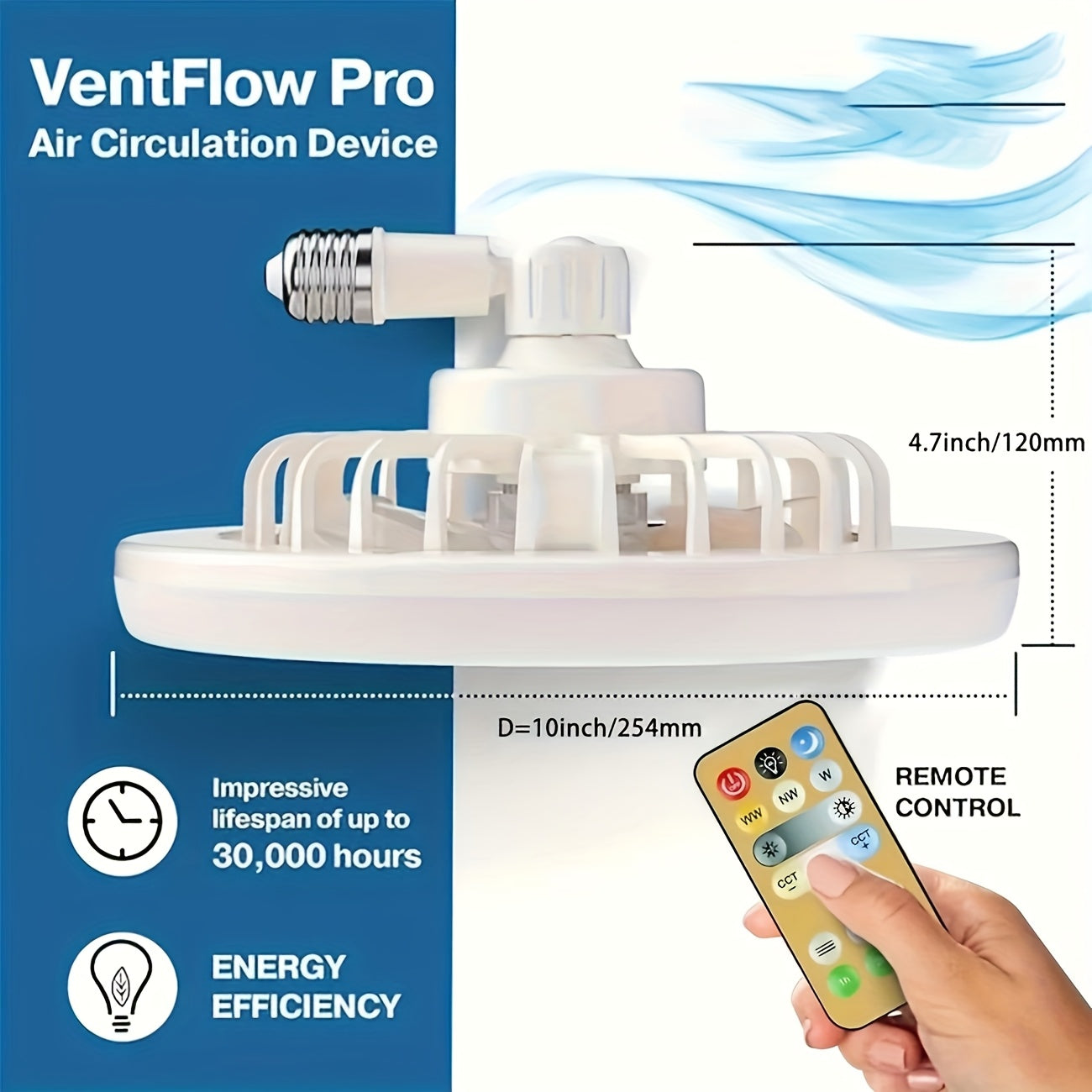 Yangi fan chiroqi masofadan boshqarish bilan, 50W uch tezlikli shamol, 3 rang, dimmable LED chiroq. Turli ichki joylar uchun mos. Oq rangdagi chiroqli simsiz changyutgich, E26 chiroq