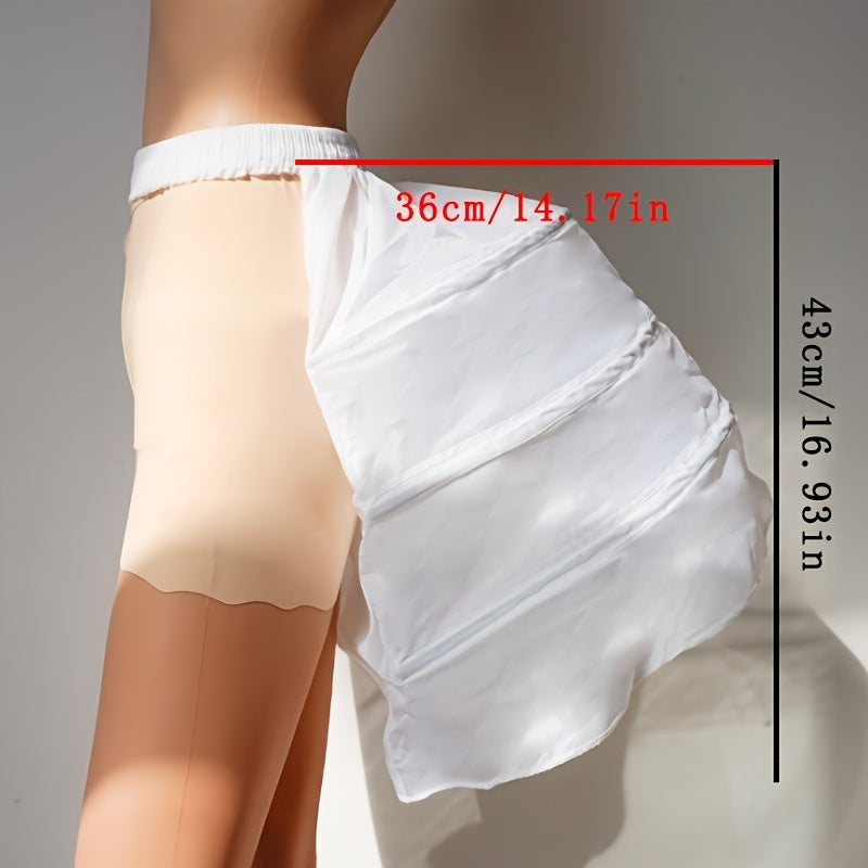 Vintage ilhomlantirilgan polyester toʻy petticoat, toʻy va banket uchun, qoʻlda yuvish mumkin