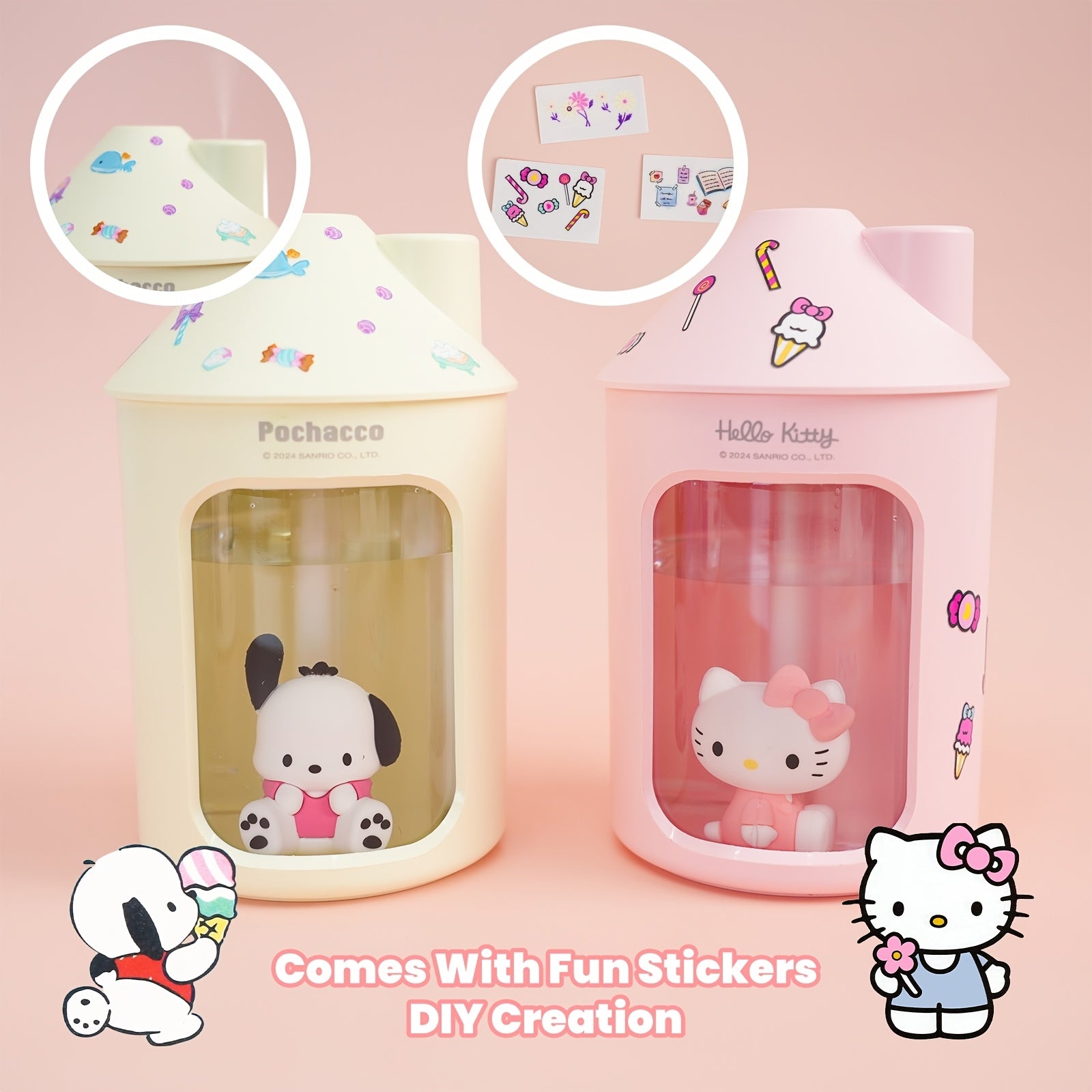 Мини-увлажнитель USB-зарядка Тихий ночник 450 мл Верхняя заправка