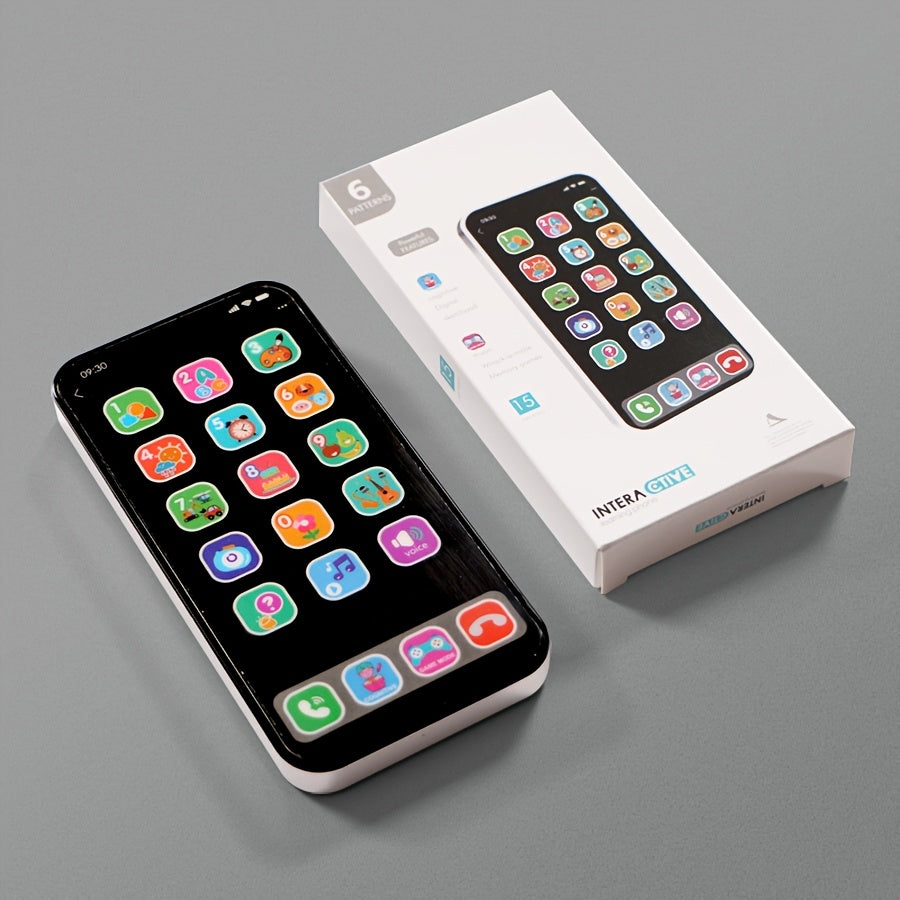 Kids' Educational Toy Phone for Ages 3-6 with Music, Numbers, Colors, Animals, Fruits, Safe Plastic