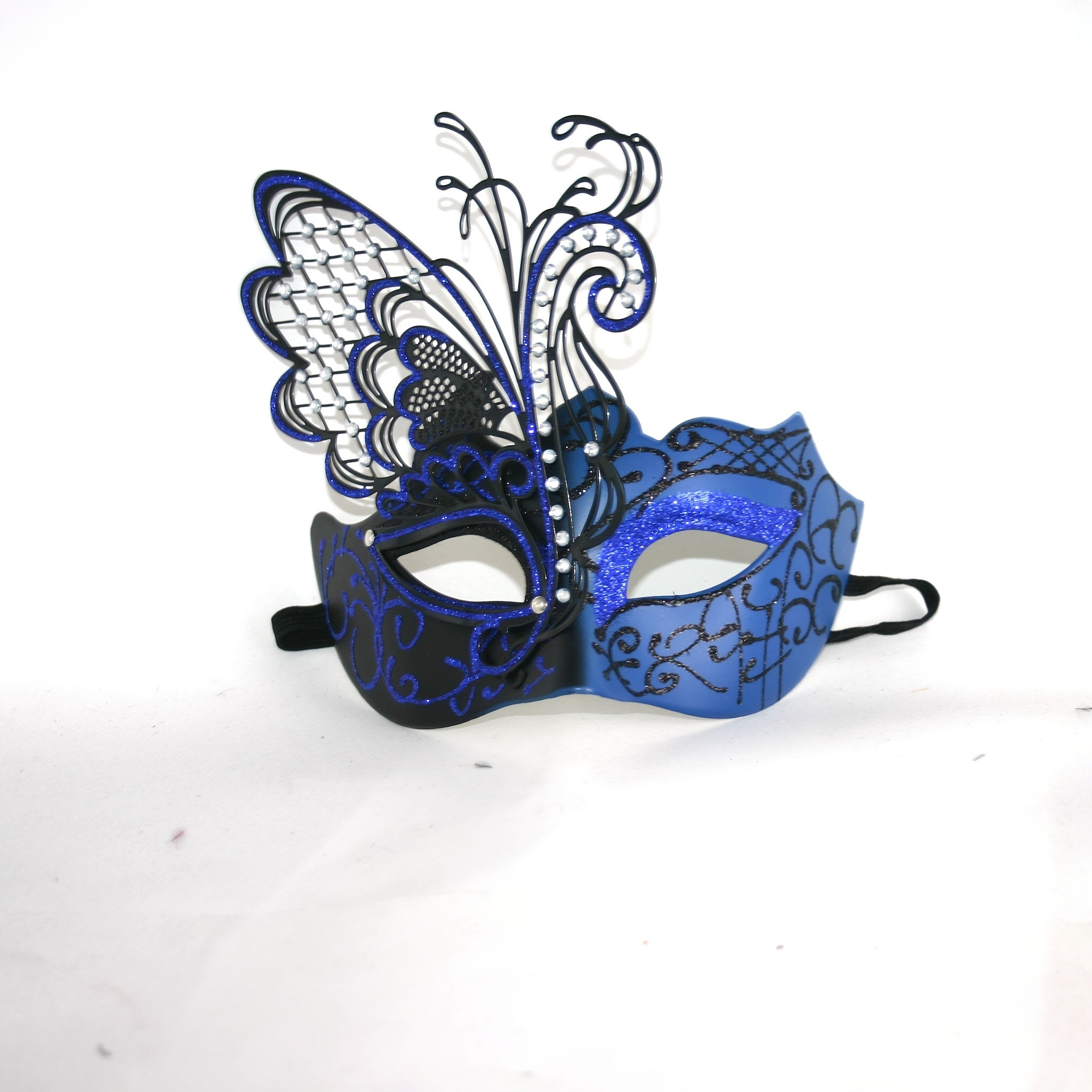 Wrought Iron Butterfly Horn Shaped Decor for Garden and Home