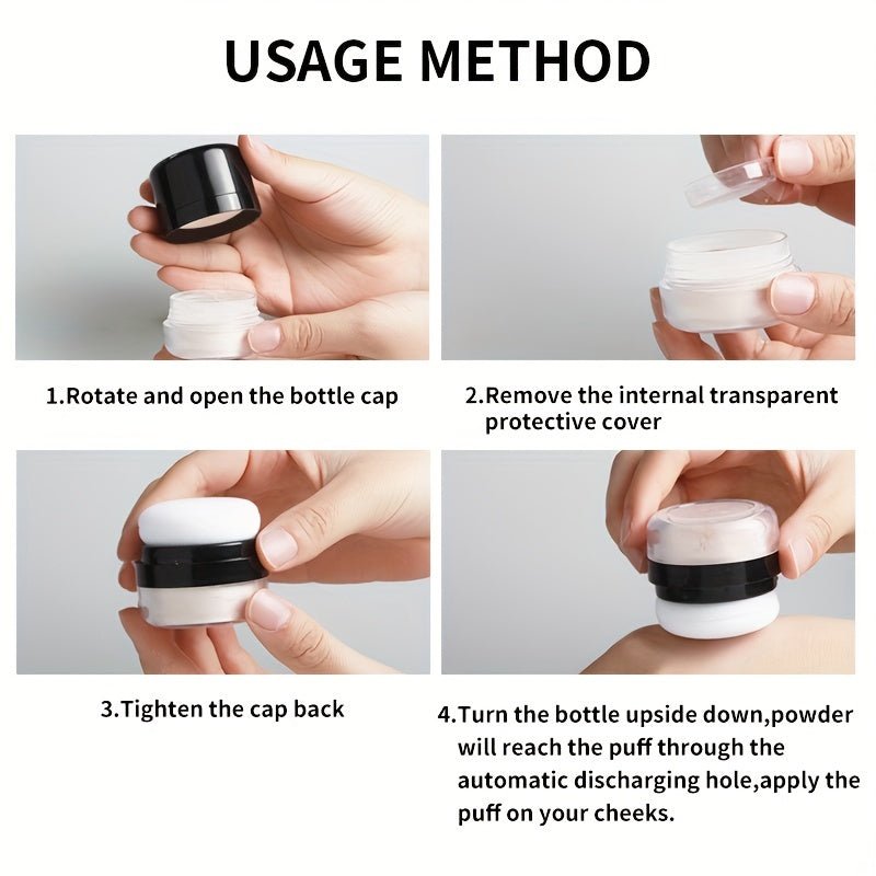 Women's Long-Lasting Loose Powder with Mushroom Head Makeup Foundation Oil Control Brightening Waterproof