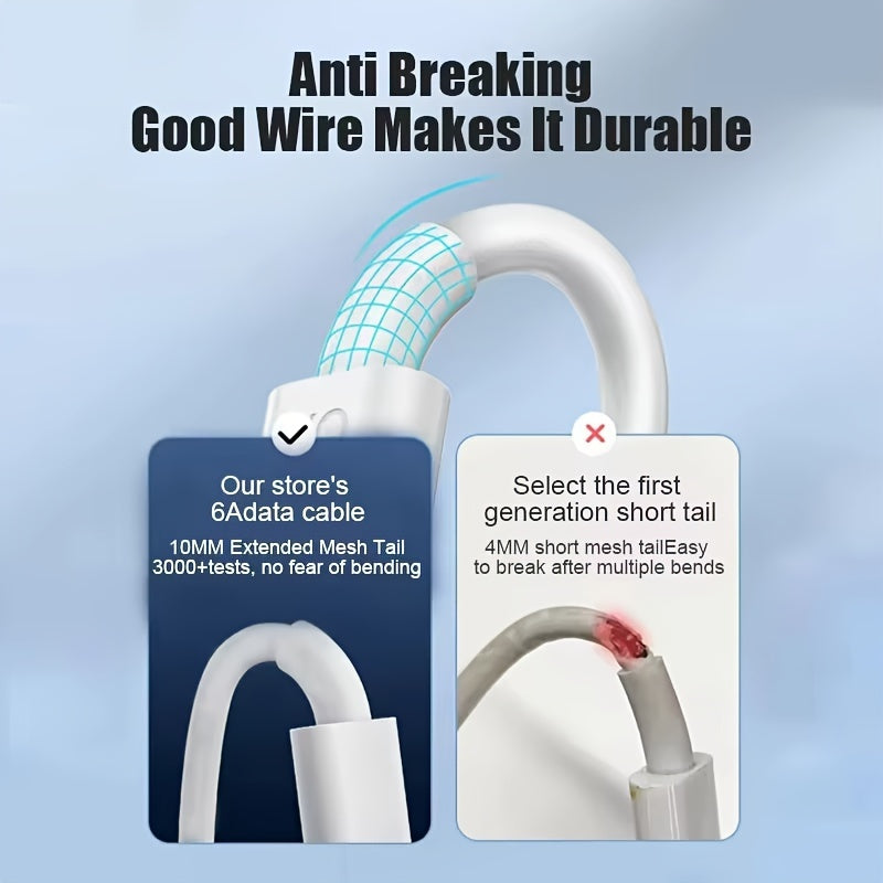 USB Type C Fast Charging Cable 66W for Xiaomi Huawei Notebook