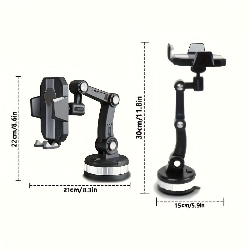 Universal Mobile Phone Holder 360° Rotatable Car Mount Shockproof Gel Pad