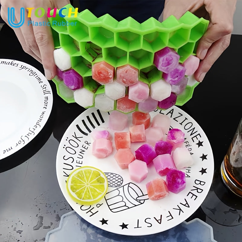 Silicone Honeycomb Ice Tray 37 Compartments Reusable for Ice, Chocolate, Candy