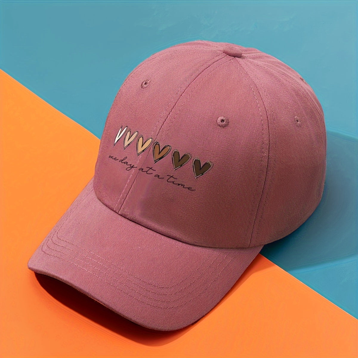 Tashqi faoliyatlar va golf uchun sozlanadigan yurak gradientli baseball shapka