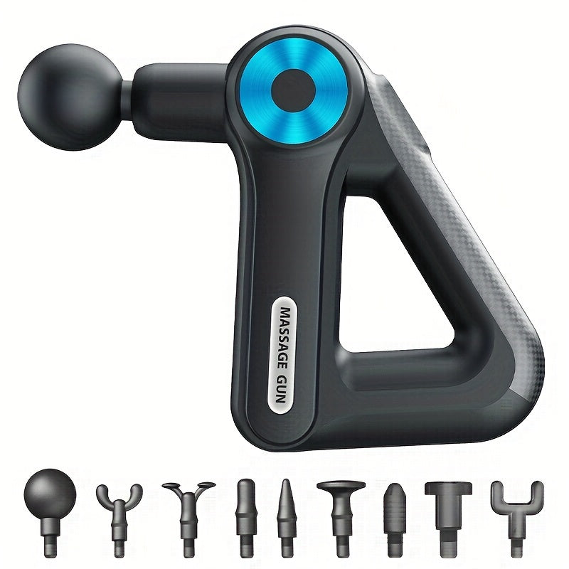 1 dona Zaryadlash Modeli Fascia Qurollari 9 tezlikni taklif etadi va to'liq tana massaji ehtiyojlari uchun 9 massaj boshqichlari bilan birga keladi.