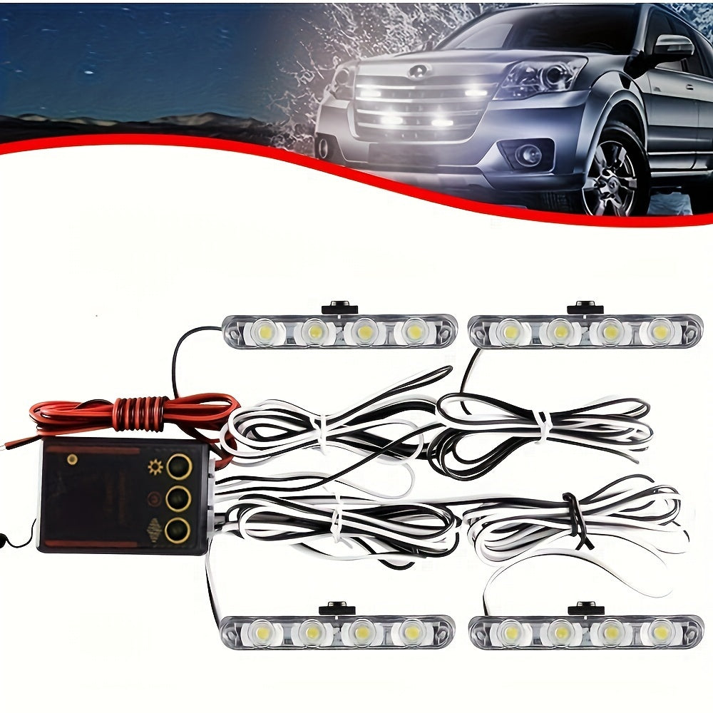 4X4 LED yuzaga o'rnatiladigan grille chiroq, yuk mashinalari uchun, yorqin oq, 36W, 12V, off-road