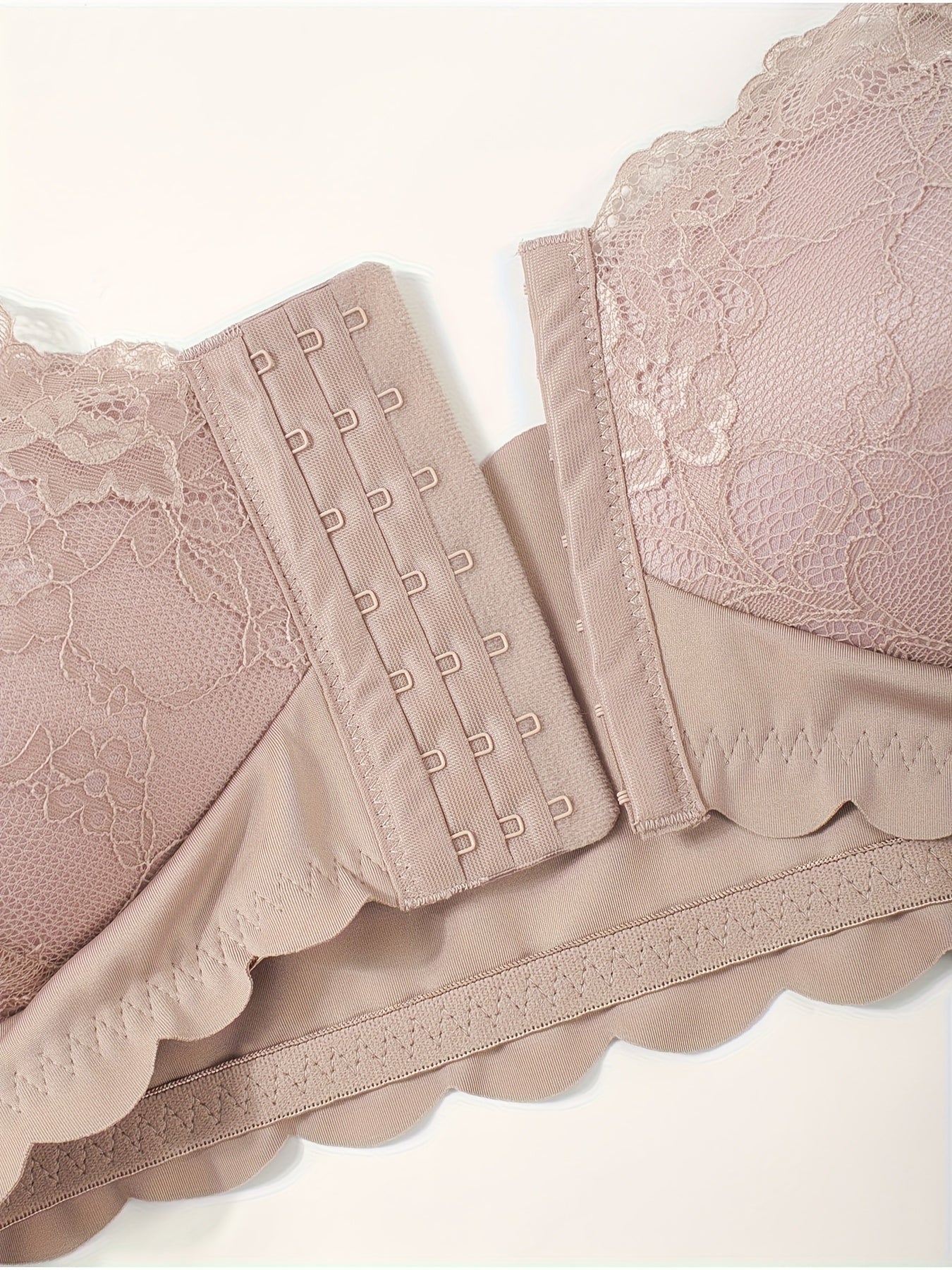 Women Lace Bra Set Plus Size V-Neck Floral Supportive Light Sports