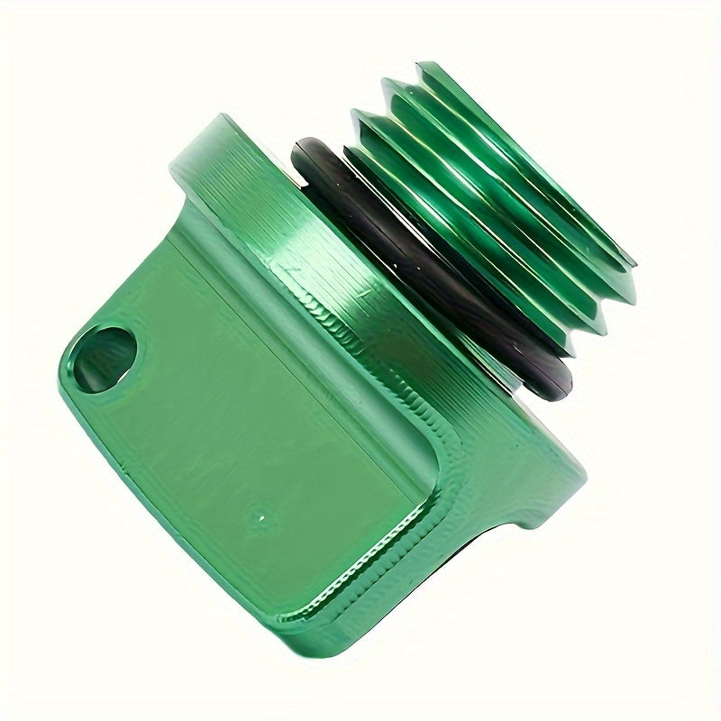 Tapa de aceite de aleación de aluminio universal para motocicleta, cubierta impermeable con rosca