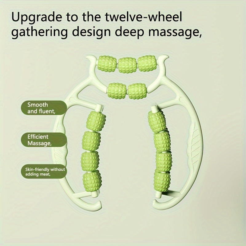 29 g'ildirakli halqa oyoq qisqichi bilan kalf mushaklari uchun qo'l massajchisi