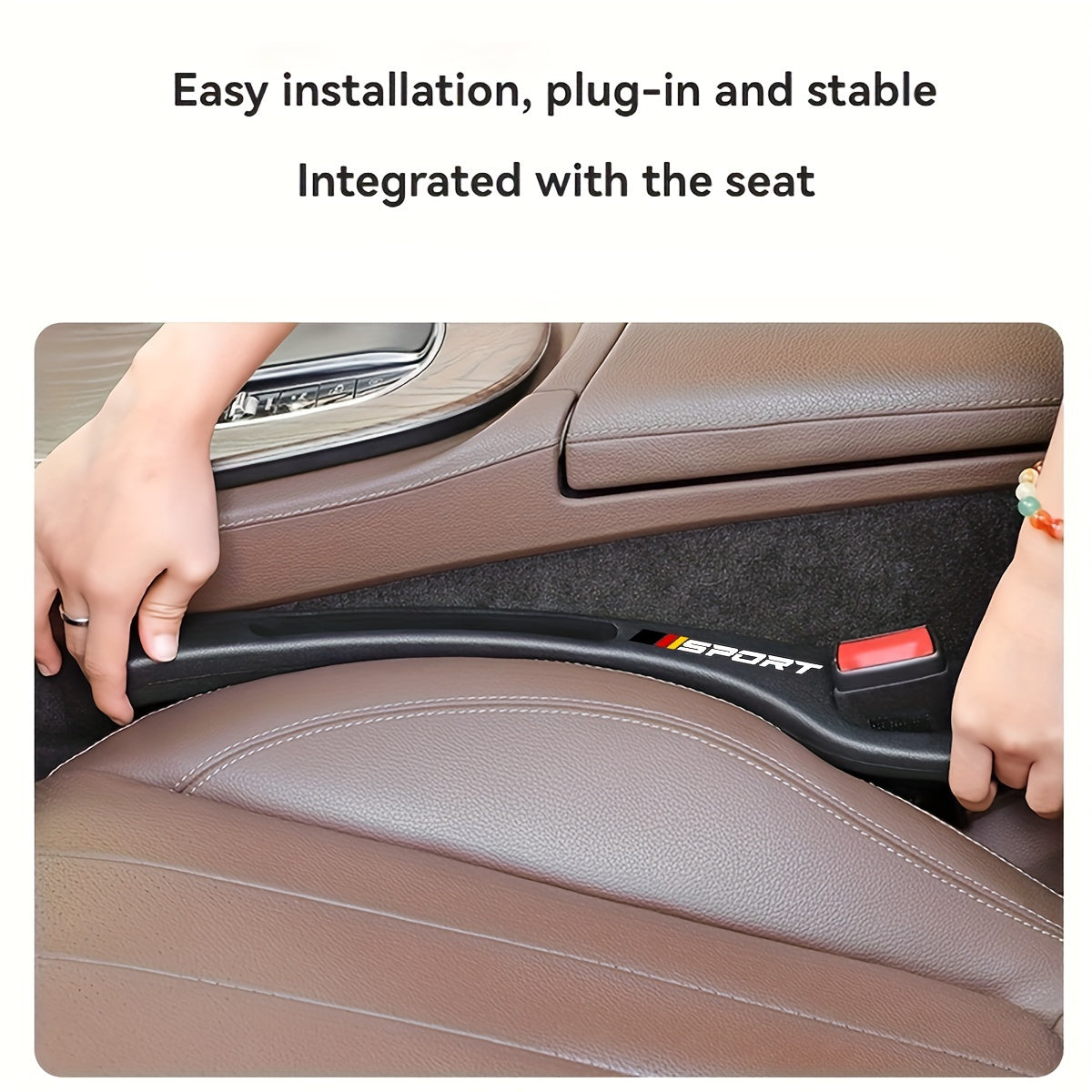 Organizador de asiento de coche negro, contenedor de almacenamiento que evita que los objetos caigan, 1 par