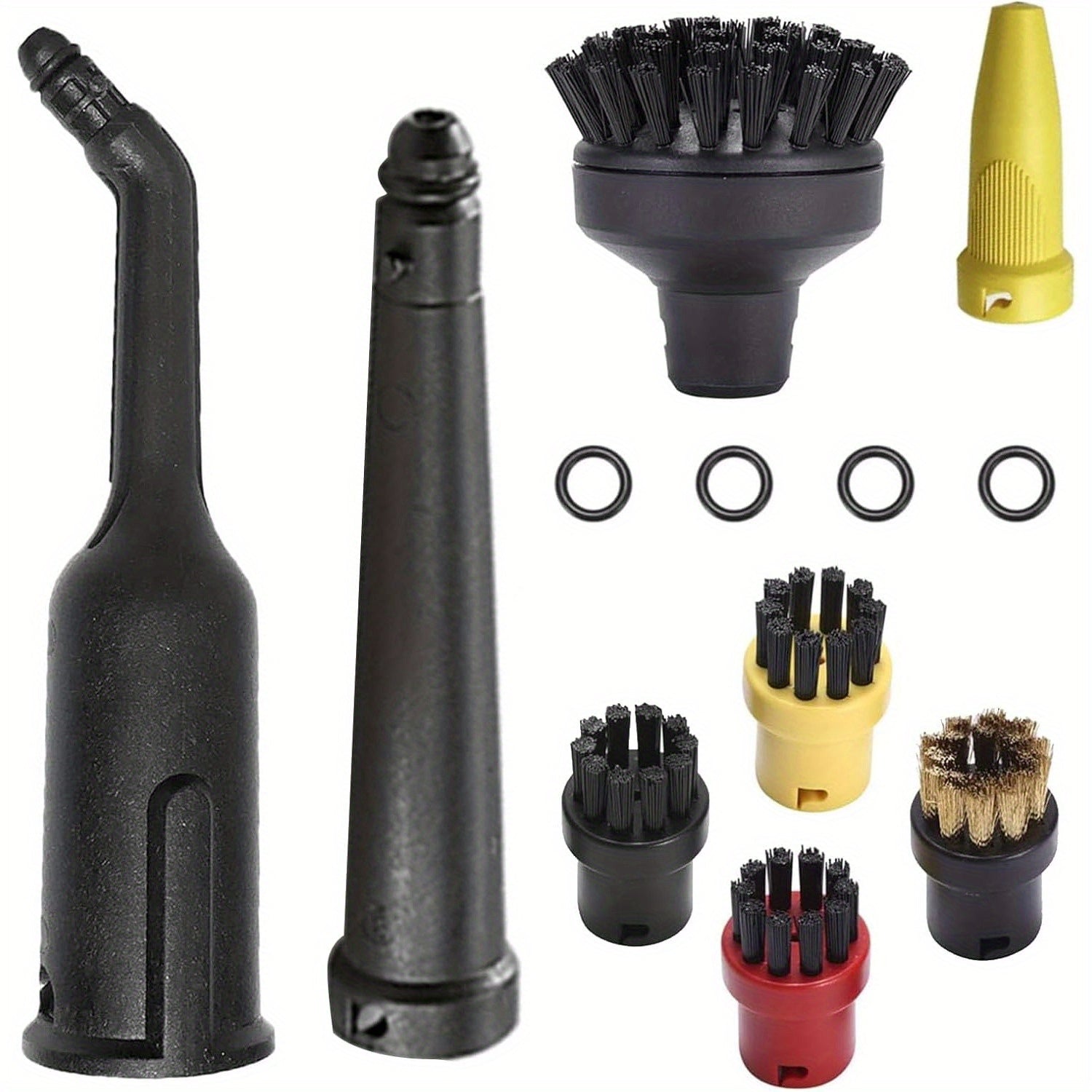 Набор аксессуаров для пароочистителя 8 предметов для различных моделей с щетками и насадками