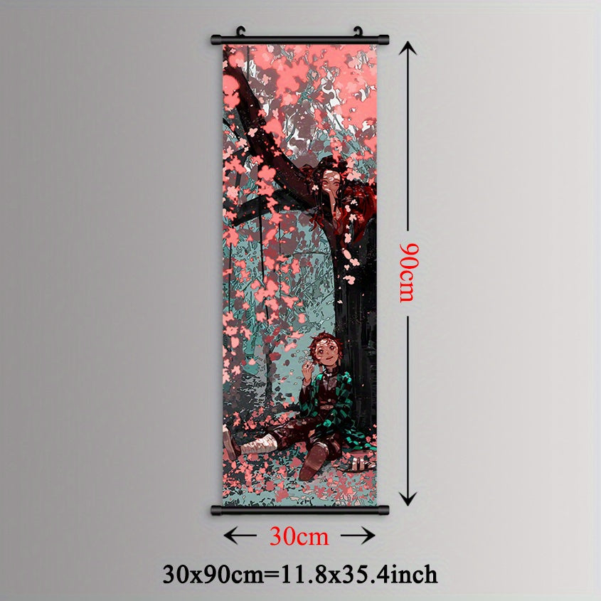 Plastic Canvas Wall Art Featuring Slayer Anime Cartoon Poster for Home Office Bar Decor