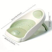 "Suvda o'tirish joyi va qo'llab-quvvatlash stuli to'plami, sirpanishga qarshi to'r bilan, oson saqlash uchun egiluvchan dush yordamchisi, plastik materialdan tayyorlangan, aralash ranglar, 1 dona"