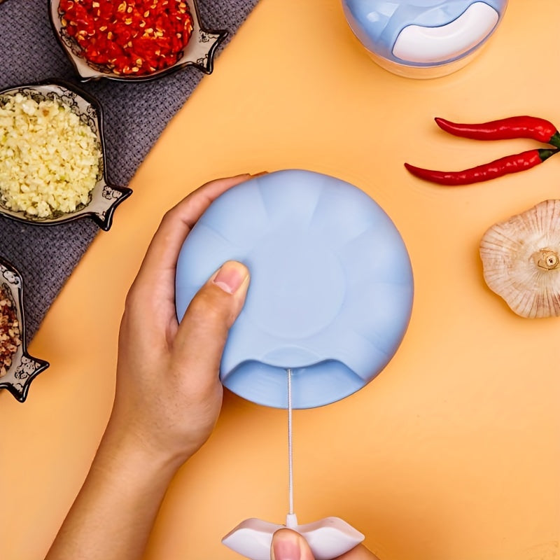 Multifunctional Manual Garlic Grinder and Meat Chopper Kitchen Tool