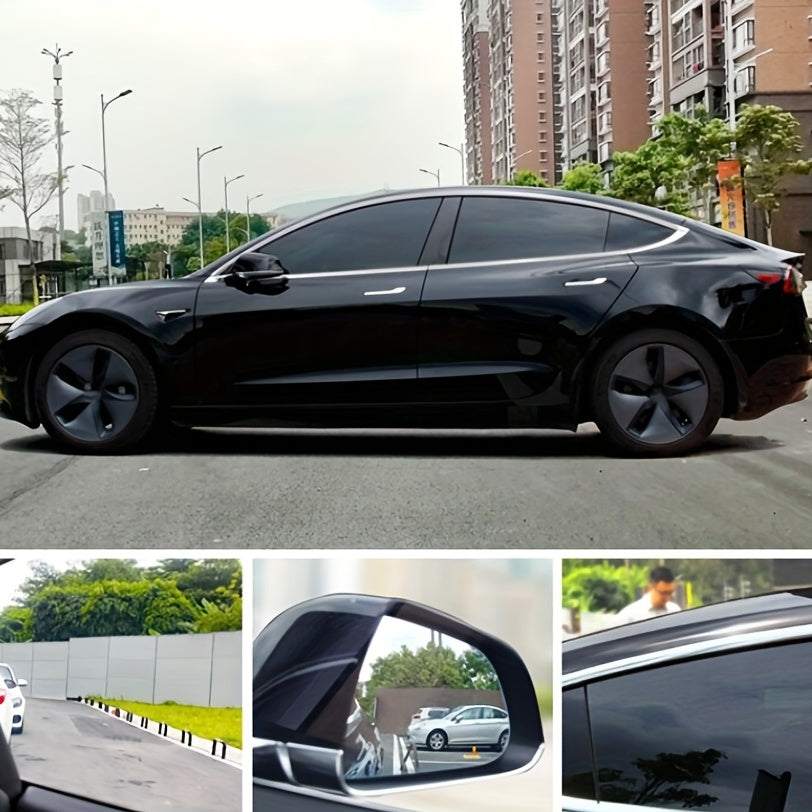 Black Window Tint Film Roll 300cmx50cm UV Protection for Car and Home