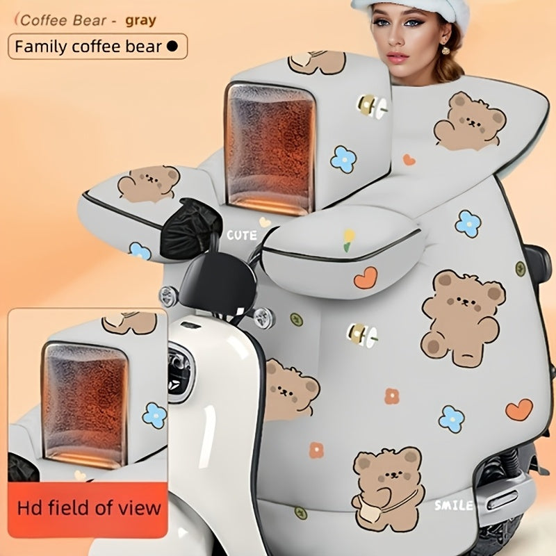 Family Kid Electric Scooter Windproof Quilt Winter Fleece Jacket