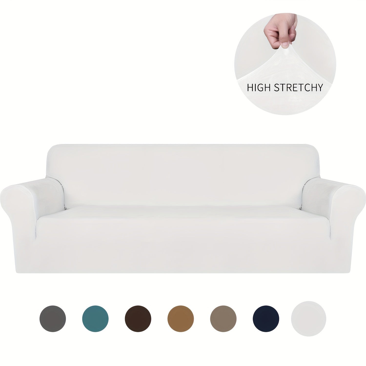 Velvet Sofa Cover Elastic Bottom All Seasons Pet Scratch Protection