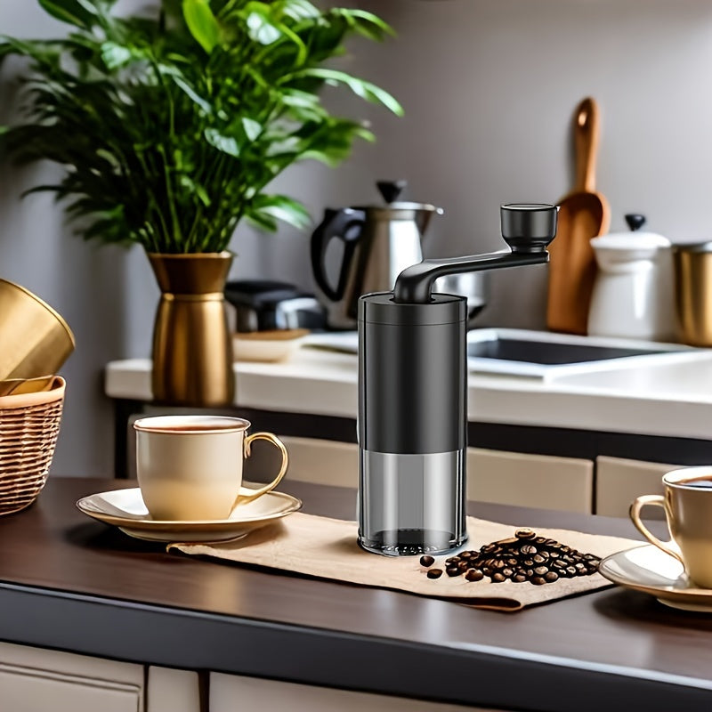 Портативная ручная кофемолка с регулируемыми керамическими жерновами для путешествий и кемпинга