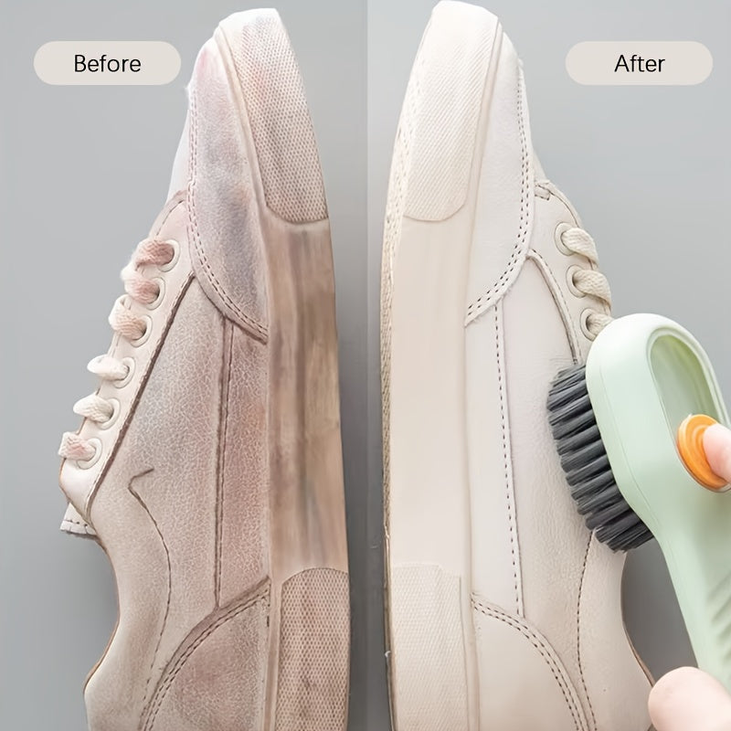 Cepillo de lavandería multiusos con dispensador de jabón, plástico duradero para ropa y ropa de cama