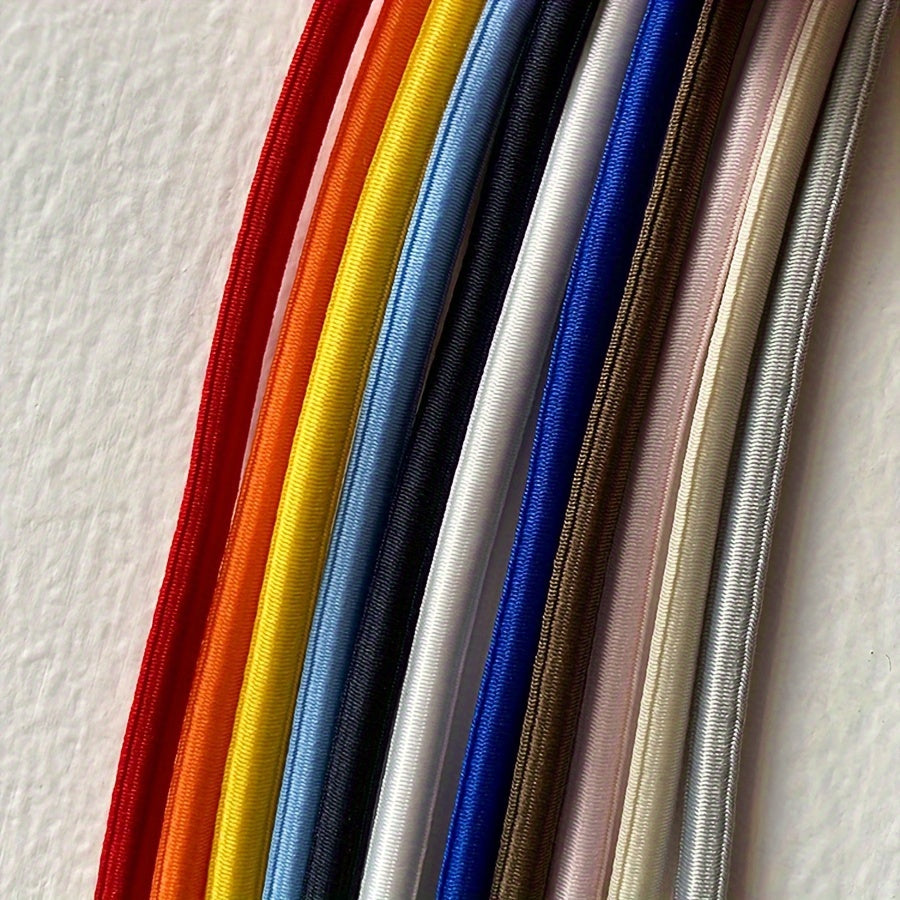 Unisex Elastic Flat Round Shoelaces Quick Lacing System for Sneakers