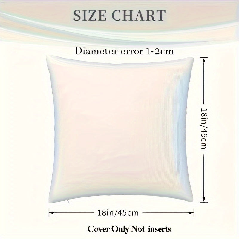 Funda de cojín personalizada para fotos 45.72cm de poliéster con impresión en un lado para regalos y decoración