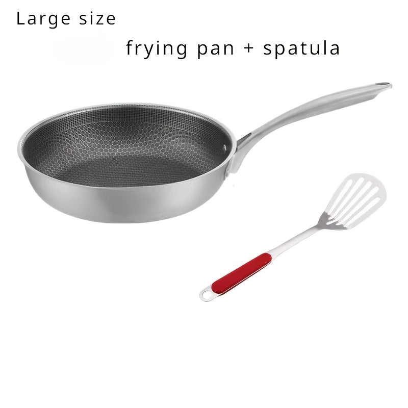 Ko'p funksiyali zanglamas po'latdan yasalgan qozon - yopishqoq, mukammal qovurish va steak pishirish uchun asal to'pi naqshi - har qanday turdagi taomlar, uyda foydalanish uchun, ko'p maqsadli, ixcham qozon.