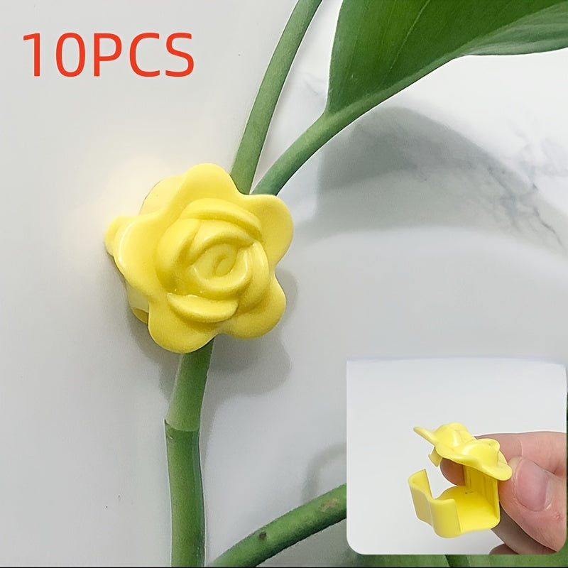 10pcs Self-Adhesive Wall Plant Clips for Climbing Roses Garden Support