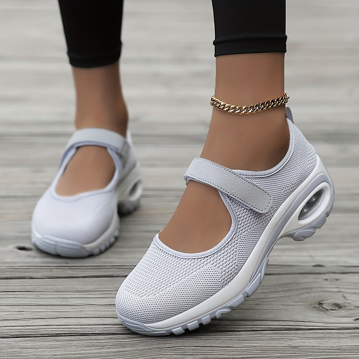 Women's Mesh Wedge Sneakers Breathable Cushion Walking Shoes Plus Size