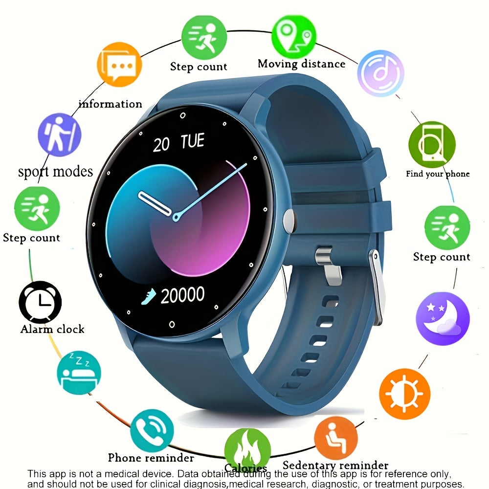 Men and Women Smartwatch with 3.25cm Touch Screen Digital Display Fitness Tracker