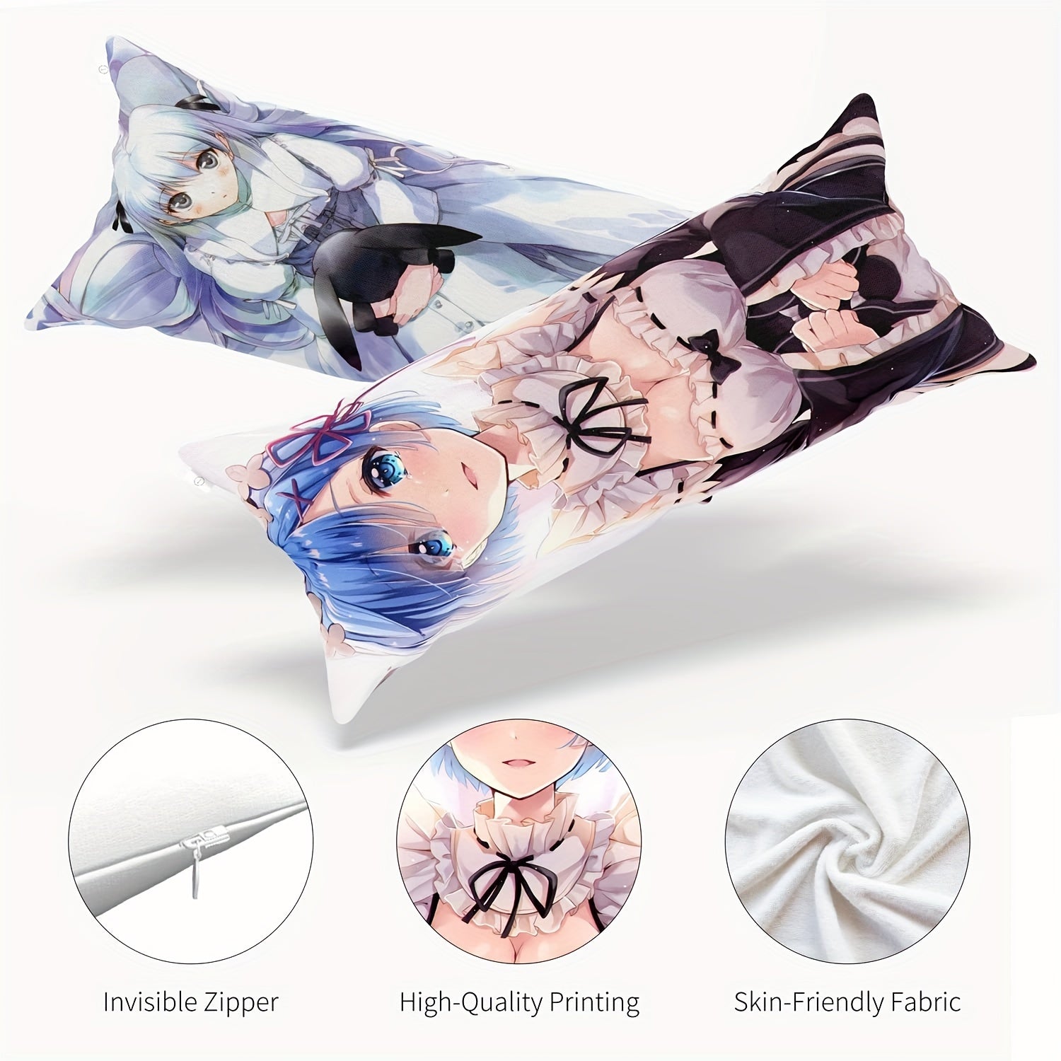 Personalized Photo Body Pillowcase for Special Occasions 20x54 Inches Double-Sided Printing