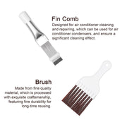Air Conditioner Fin Comb Set 2 Pieces Stainless Steel Brush for Coil Cleaning