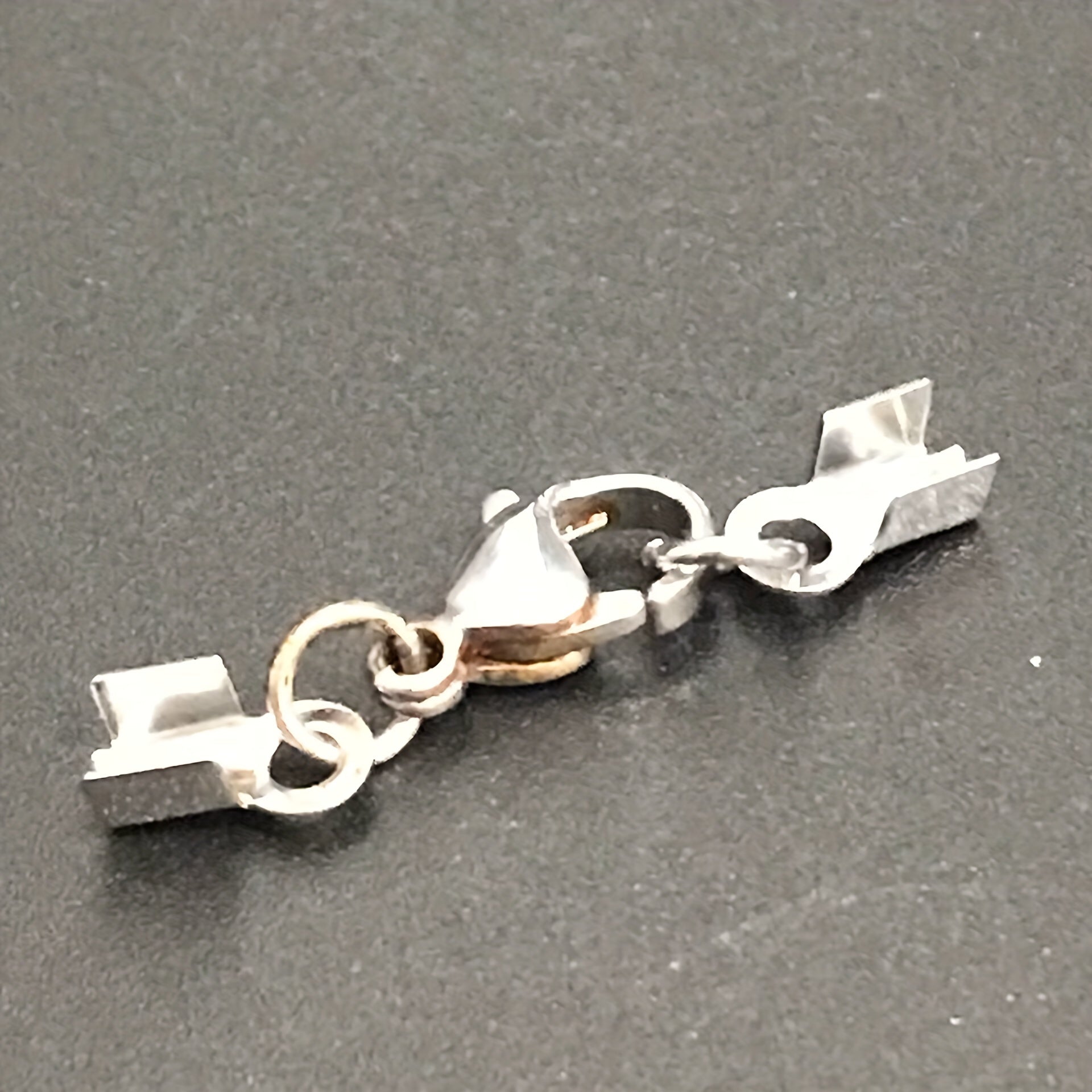 Set of 20 Stainless Steel Rope Buckle Clips for Jewelry Making and Accessories