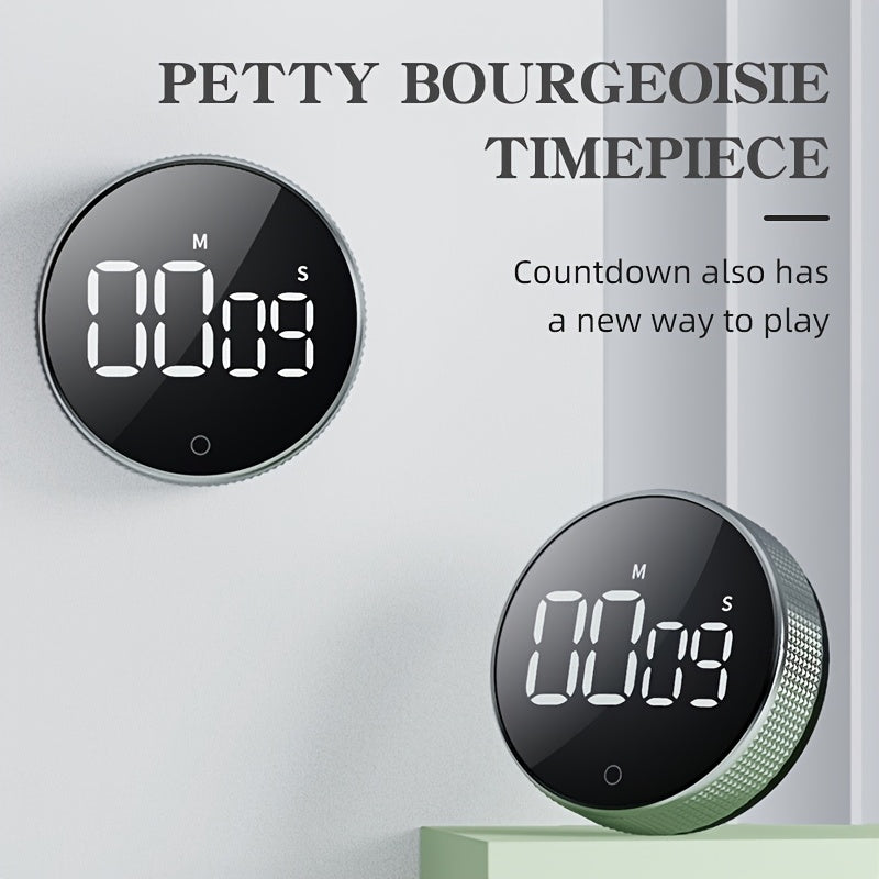 1 dona Magnitli Raqamli Oshxona Taymeri, Katta LED Ko'rsatuvchi bilan, Ovoz Darajasini Sozlash mumkin, PUTON Stol Funktsiyasi. Pishirish, Pishirish, Sinf, Sport va O'rganish uchun Ideal. Yoqimli dizayn, batareya yo'q