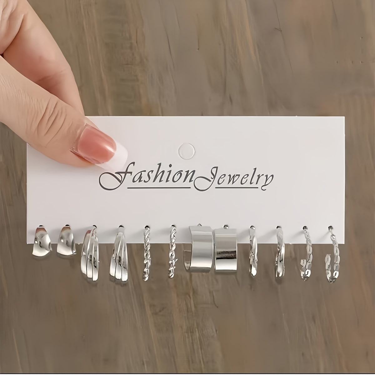 Geometric Earrings with Peach Heart and Twisted Design Imitation Pearl for Daily Wear and Parties