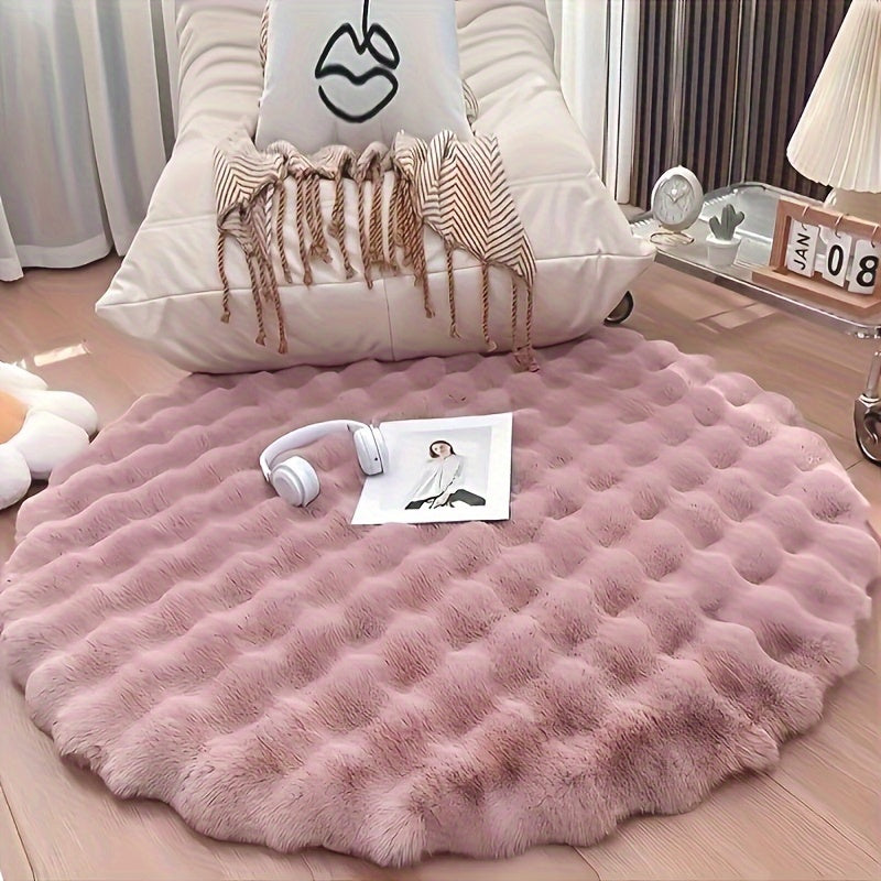 Zarif Plush Faux Qoplon Qopqog'i - Juda Yumshoq, Plush va Issiq, Oson Parvarish Qilinadigan Polyester Aralashmasi, Qaytmas Asos, Yashash Xonasi yoki Yotoqxona Dekorini Yaxshilash uchun Ideal - Zamonaviy Minimalist Dizayn