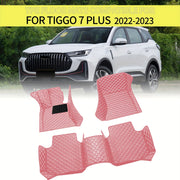 Car Floor Mat Set for SUV Leather Waterproof Durable Easy to Clean