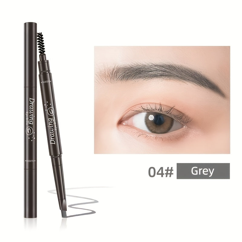 Women Waterproof Natural Makeup Double Head Eyebrow Pencil Multi-Color Long-Lasting