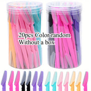 Set de rasuradora facial para mujer con hojas seguras, múltiples tamaños, incluye tapas