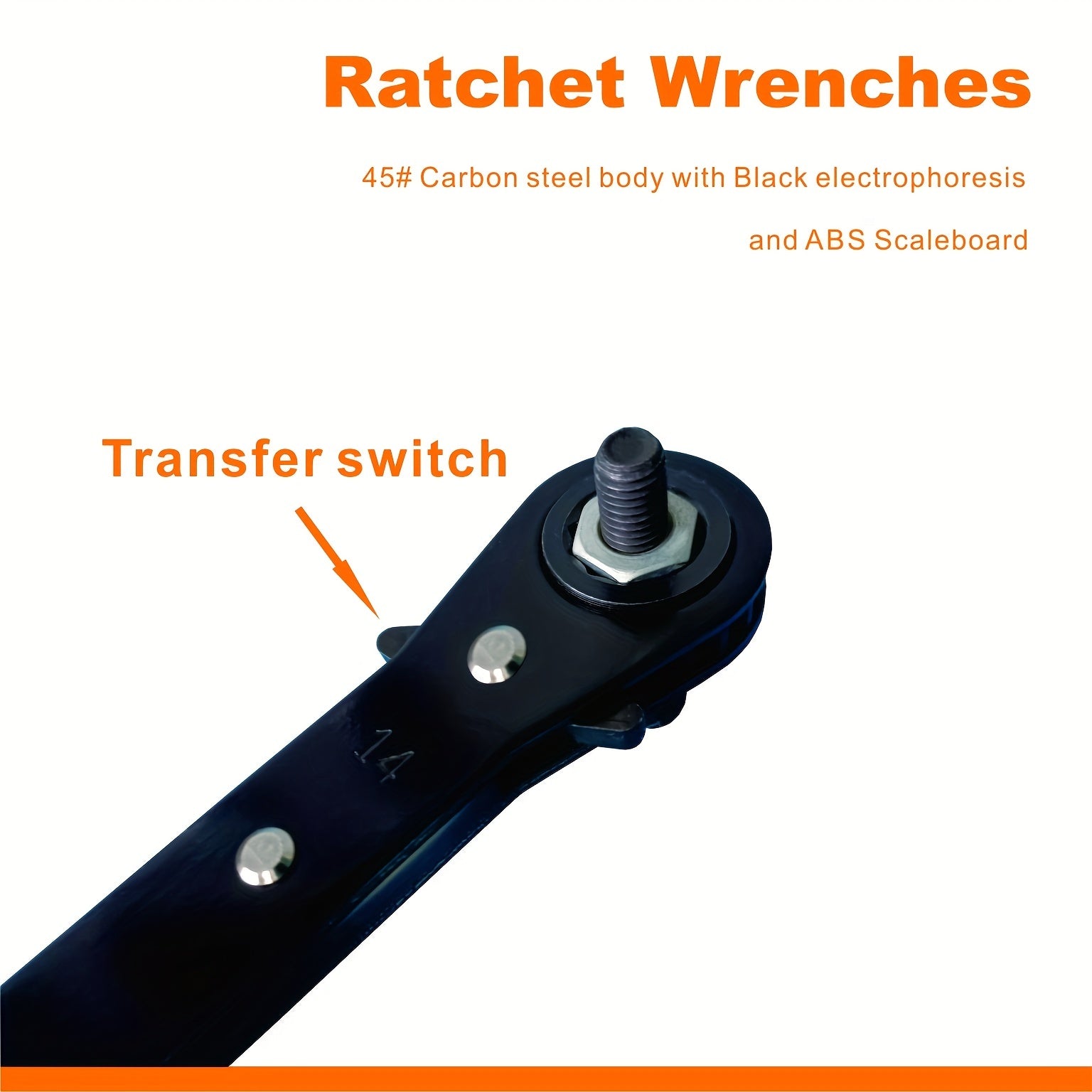 Juego de 5 llaves de carraca, herramientas manuales para reparación de autos, de doble extremo, duraderas