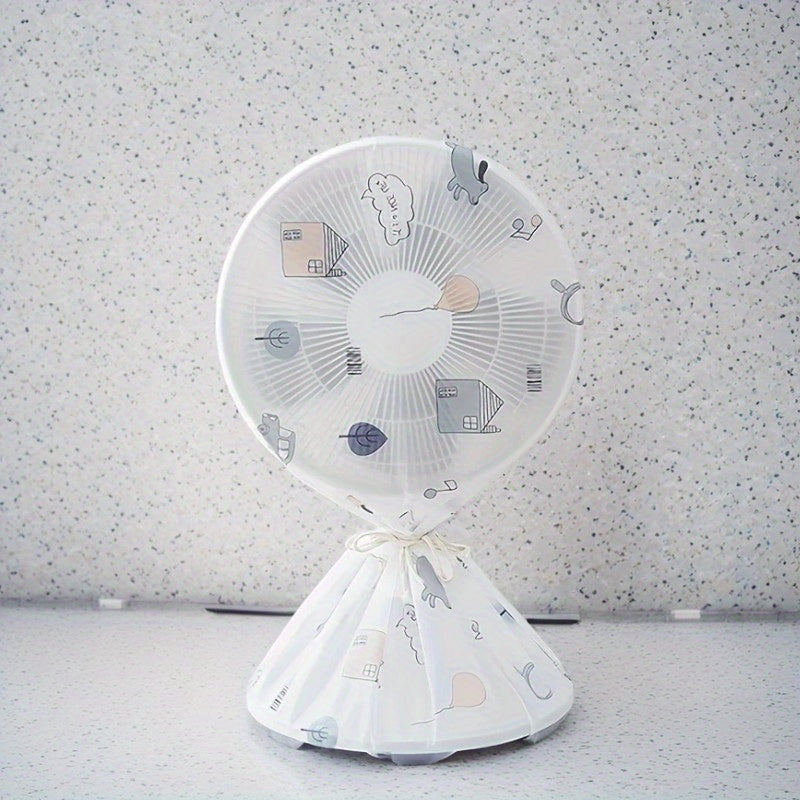 Uzoq muddatli polyesterdan tayyorlangan elektr ventilyatorining chang qopqog'i, vertikal va pol modellari uchun himoya qiladi.