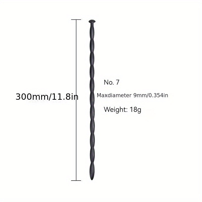 Erkaklar uchun Silikon Bead Ot Ko'zli Qalam Stimulyatsiya Qiluvchi Tashvishlantiruvchi Sex O'yinchoqi
