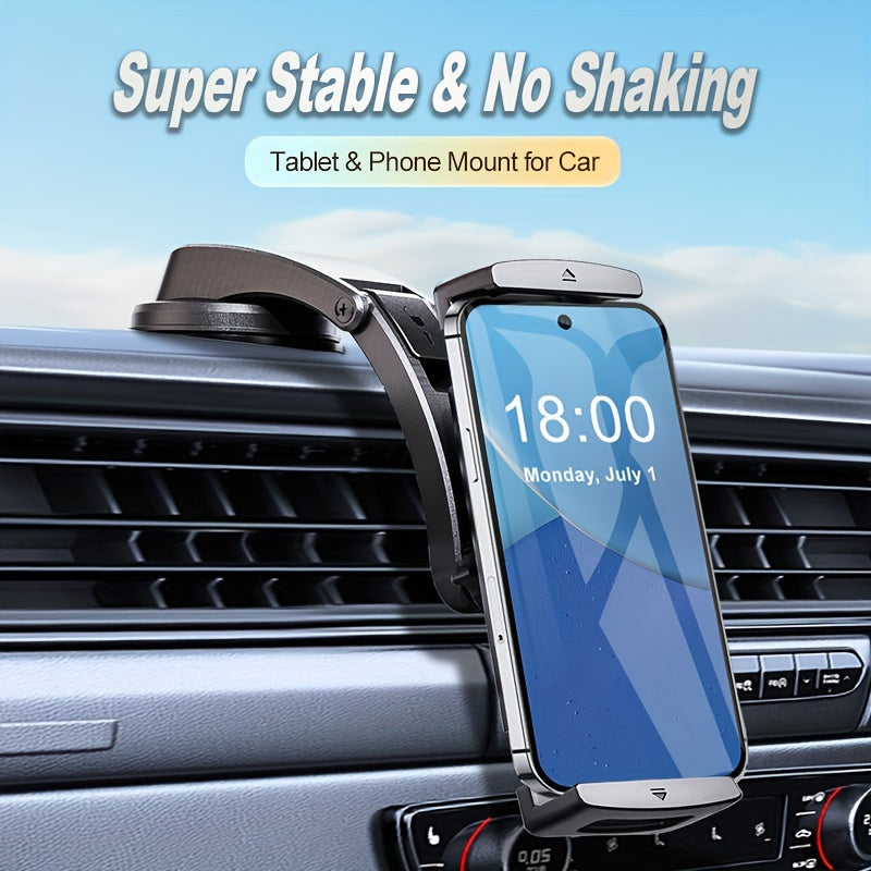 Car Phone Holder Dashboard Mount for Phones and Tablets 10-33cm Adjustable