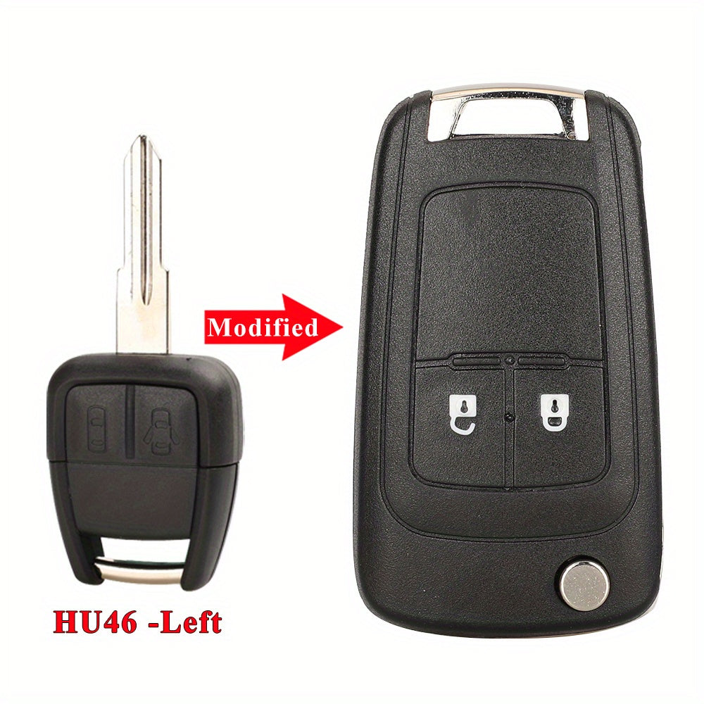 Modified Flip Car Key Shell for Chevrolet Cruze Aveo Without Battery