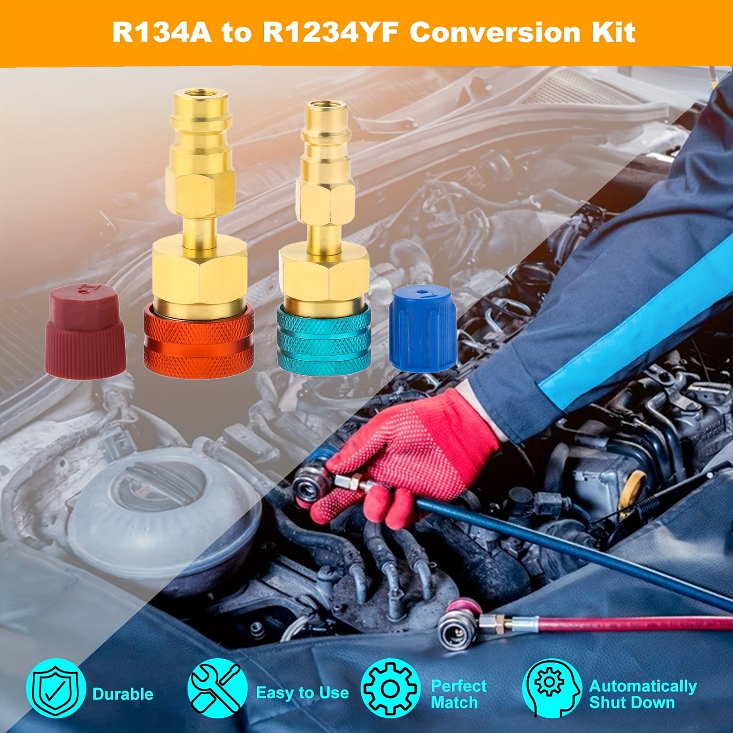 Avtomobil konditsioneri tizimlari uchun Universal R1234YF adapteri