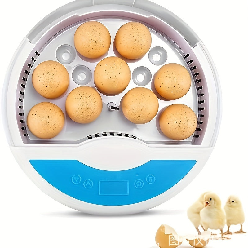 Yangi tuxum inkubatoru, havo aylanishi va bir xil isitish, LED yoritish, tovuq, o'rdak, quyon va hind tovuqlari tuxum qo'yish uchun mos.