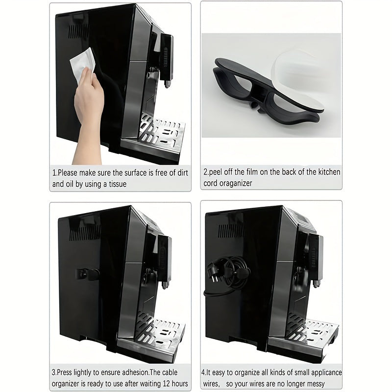 4/6pcs Cord Organizer Wall Mount for Kitchen Storage Household Appliances