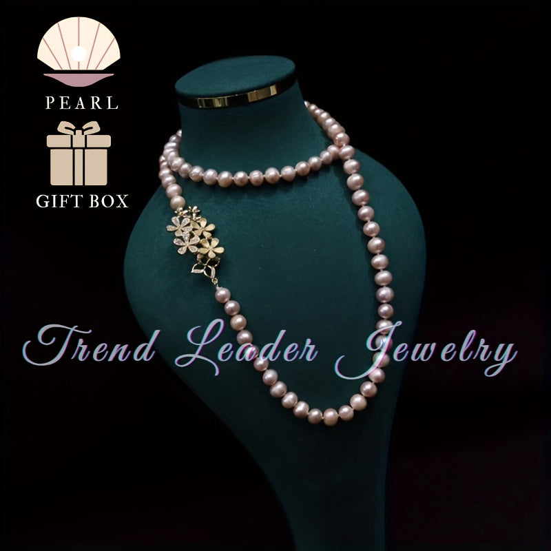 Vintage Style Freshwater Pearl Necklace Multi-Layered Elegant Jewelry for Women