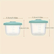 1 yoki 4 ta 120ml oziq-ovqat qo'shimchalari saqlash qutisi, portativ atıştırmalık qutisi, mikroto'lqinli pechda xavfsiz, muhrlangan yangilanish qutisi.